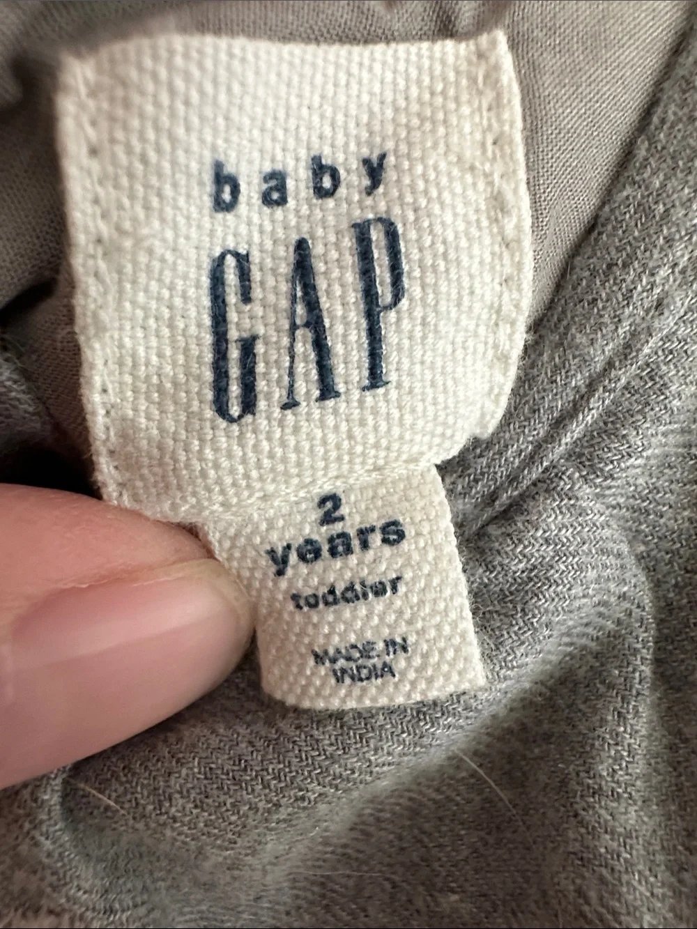GAP Girls' Gray Eyelet Lace Dress
